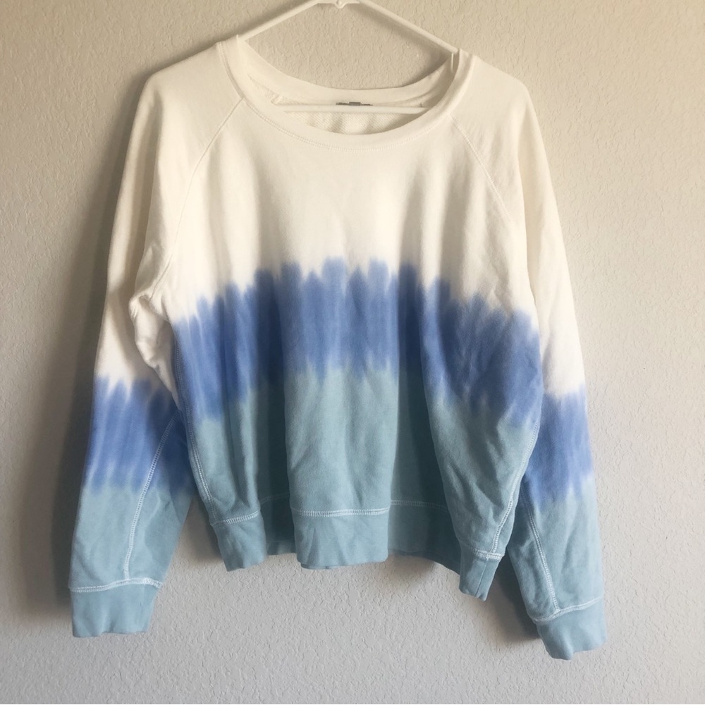 Rails Theo Ocean Tye Dye Pullover Sweatshirt Terr… - image 2
